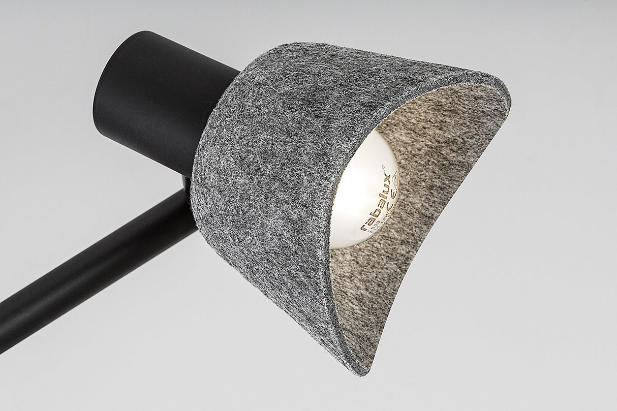 Plafoniera Farelia, negru/gri, 4xE14, IP20, Rabalux, 73010