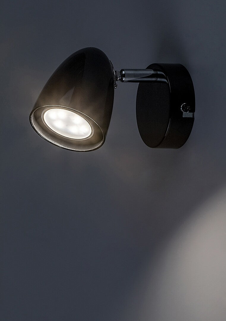 Aplica de perete Perico, negru, 1 x GU10, IP20, Rabalux, 73015