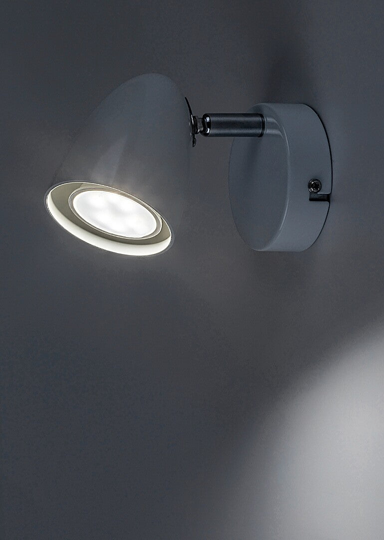 Aplica de perete Perico, alb, 1 x GU10, IP20, Rabalux, 73016