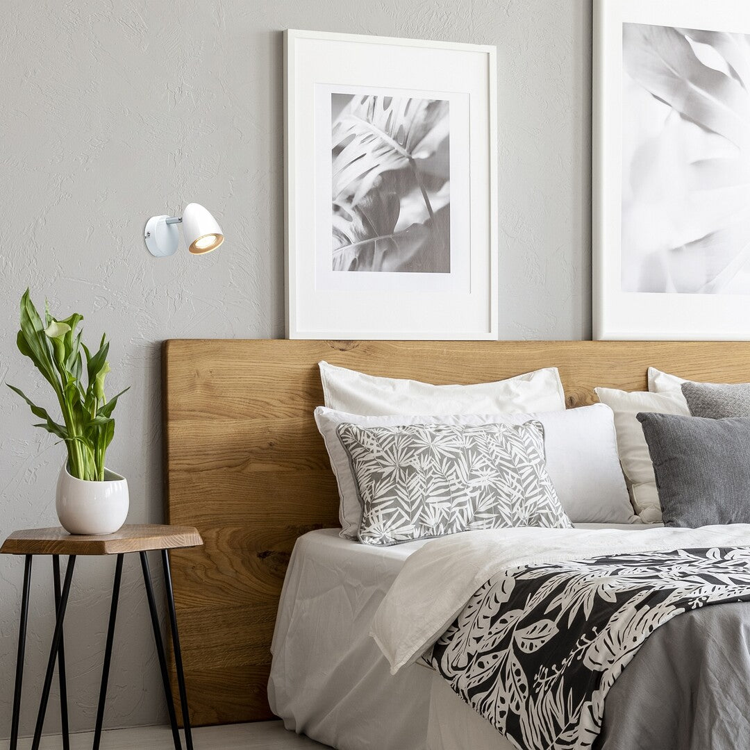 Aplica de perete Perico, alb, 1 x GU10, IP20, Rabalux, 73016