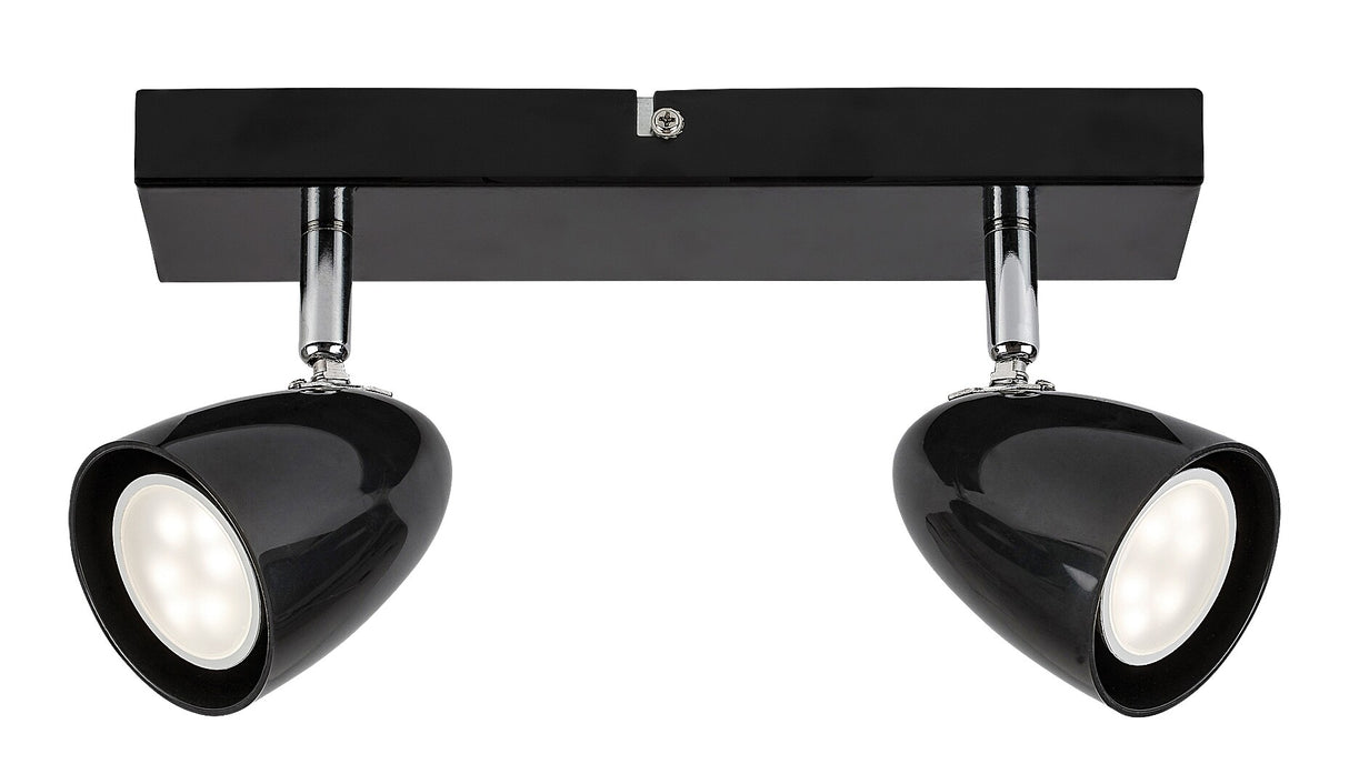 Plafoniera Perico, negru, 2xGU10, IP20, Rabalux, 73017