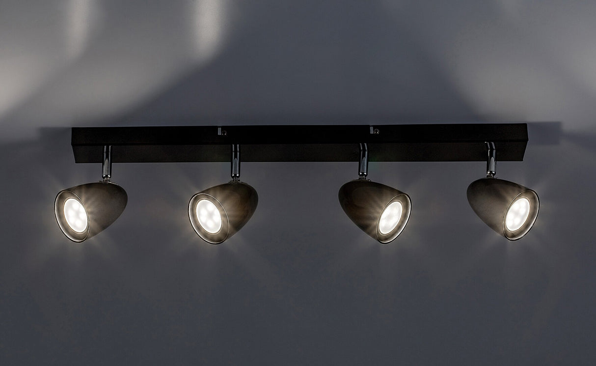 Plafoniera Perico, negru, 4xGU10, IP20, Rabalux, 73021