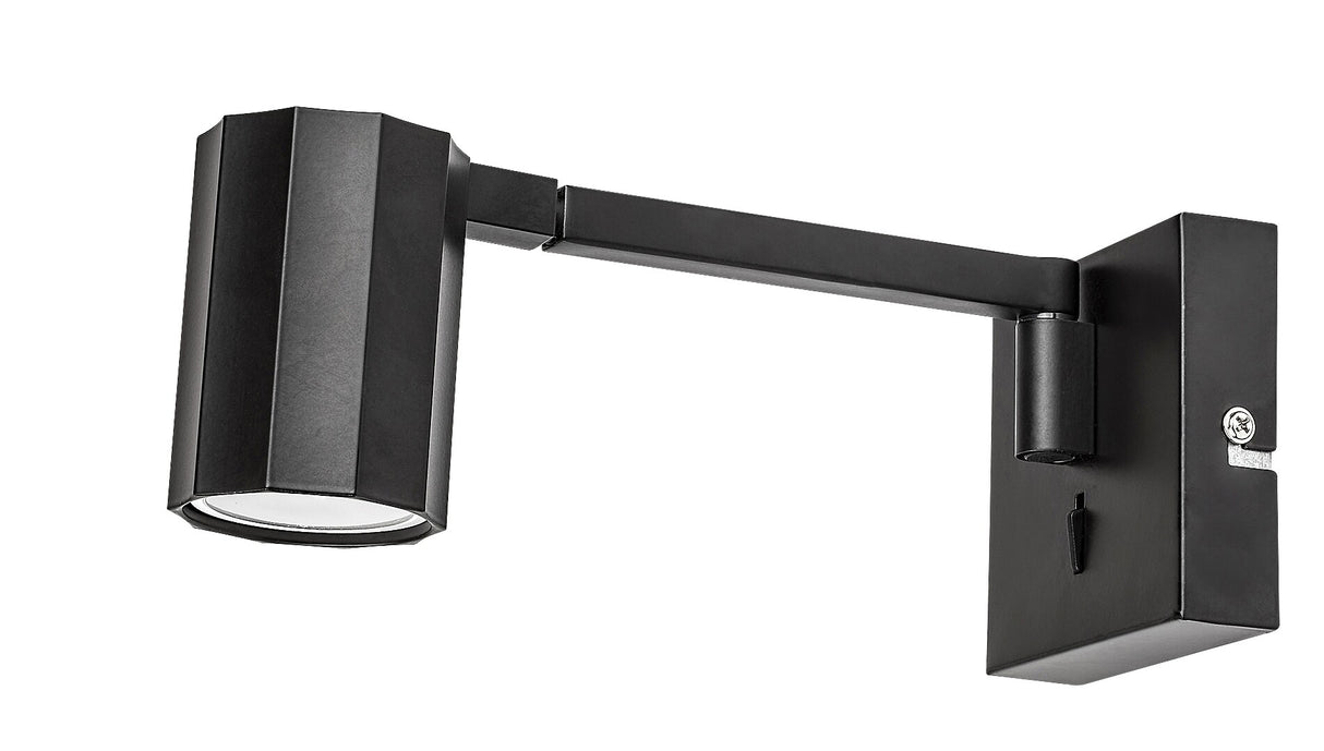 Aplica de perete Karter, negru mat, 1 x GU10, IP20, Rabalux, 73027