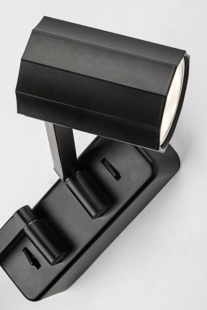 Aplica de perete Karter, negru mat, 2 x GU10, IP20, Rabalux, 73028