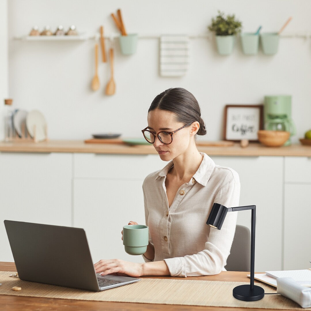 Lampa de birou Karter, negru mat, 1 x GU10, IP20, Rabalux, 73029