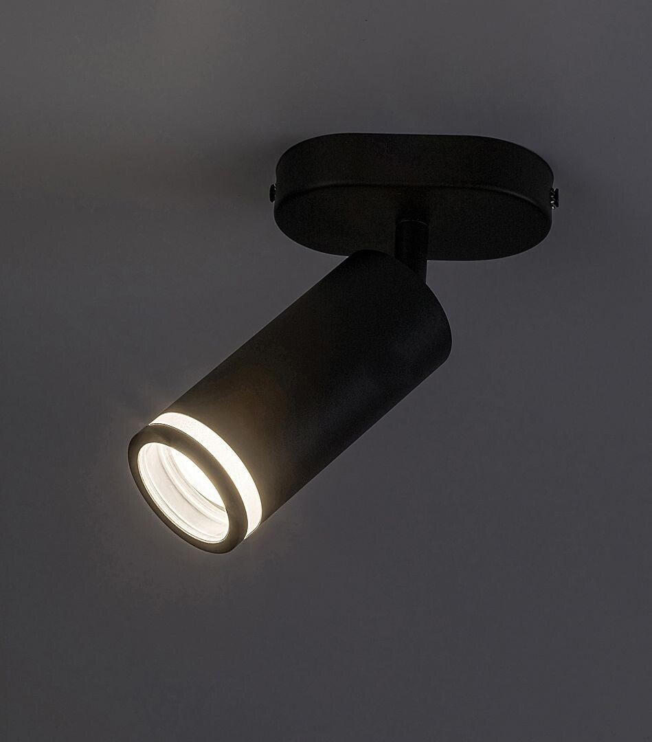 Plafoniera Senobia, negru mat, 1xGU10, IP20, Rabalux, 73033