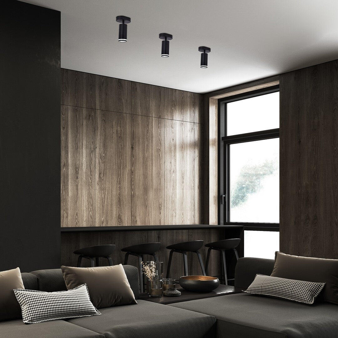 Plafoniera Senobia, negru mat, 1xGU10, IP20, Rabalux, 73033