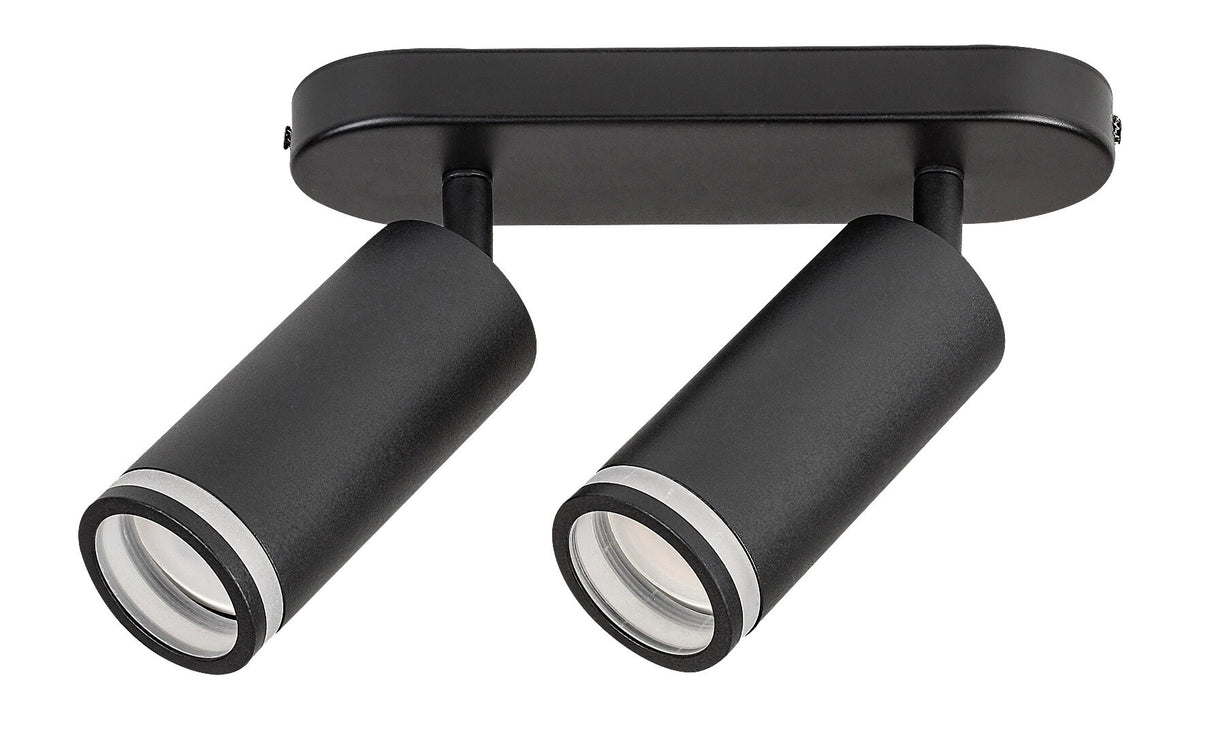 Plafoniera Senobia, negru mat, 2xGU10, IP20, Rabalux, 73034