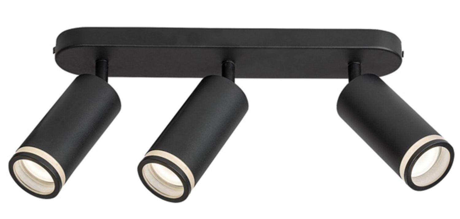 Plafoniera Senobia, negru mat, 3xGU10, IP20, Rabalux, 73035