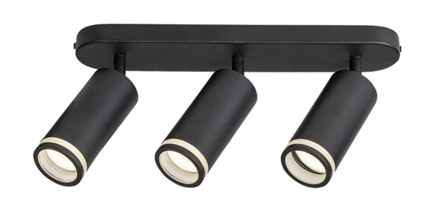 Plafoniera Senobia, negru mat, 3xGU10, IP20, Rabalux, 73035