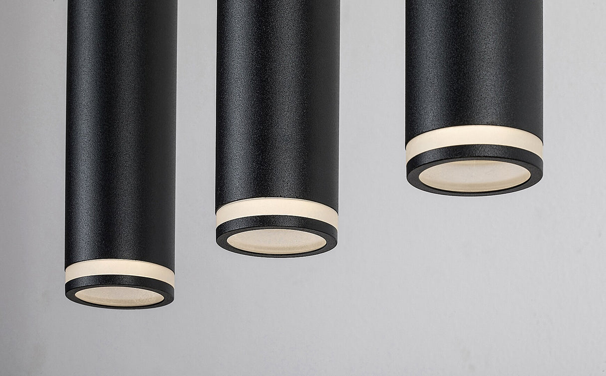 Lustra suspendata Senobia, negru, 3xGU10, IP20, Rabalux, 73037