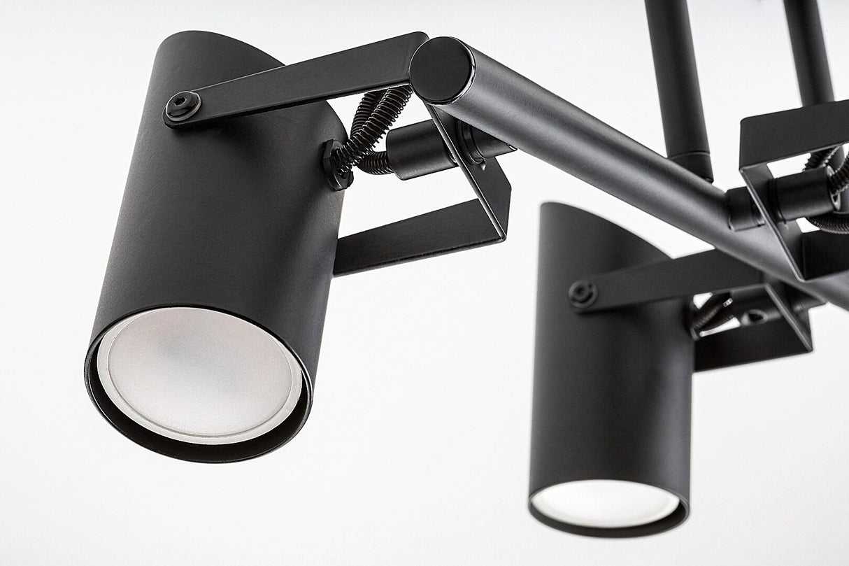 Plafoniera Maximilian, negru mat, 4xGU10, IP20, Rabalux, 73044