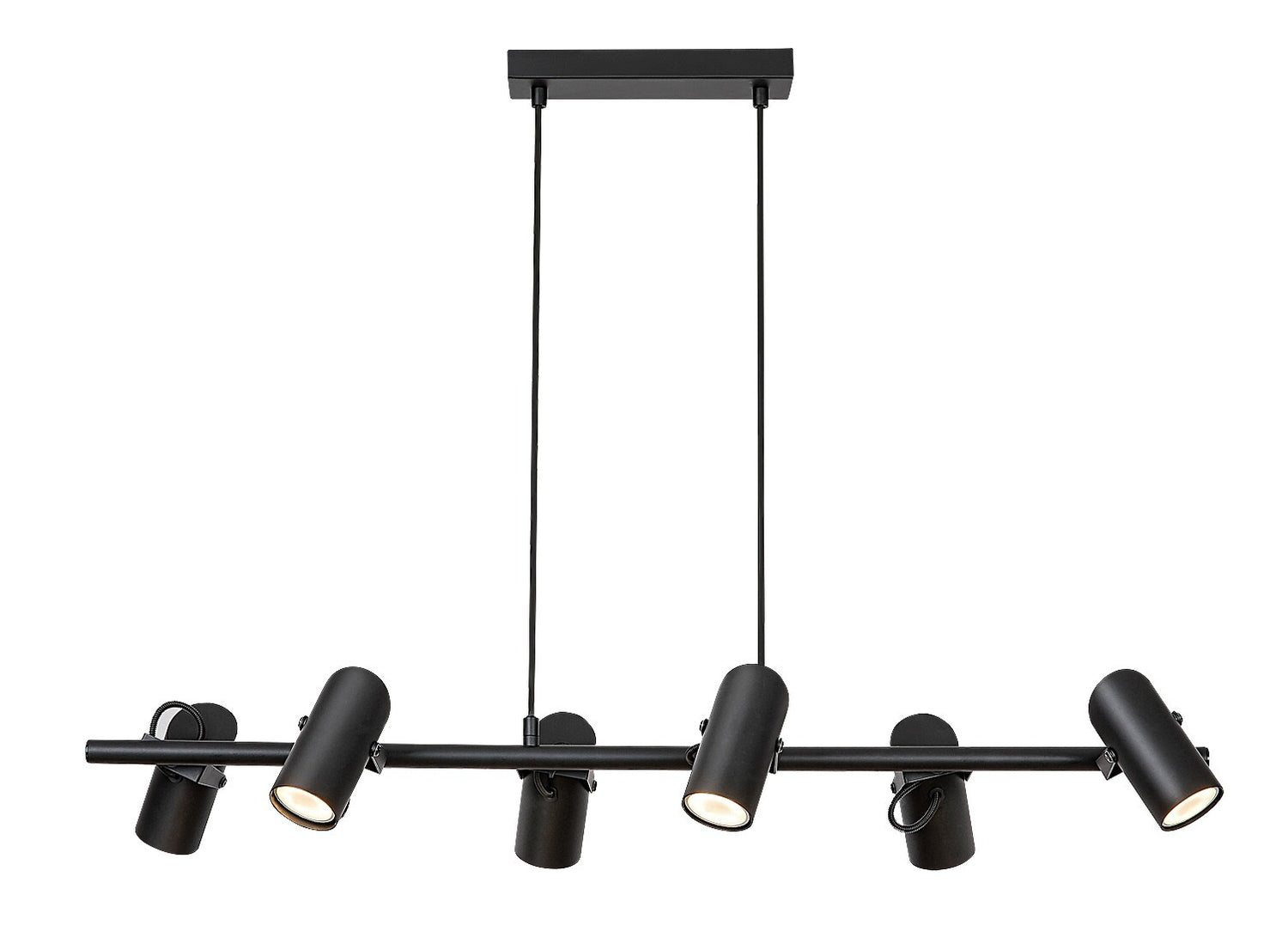 Lustra suspendata Maximilian, negru mat, 6xGU10, IP20, Rabalux, 73045