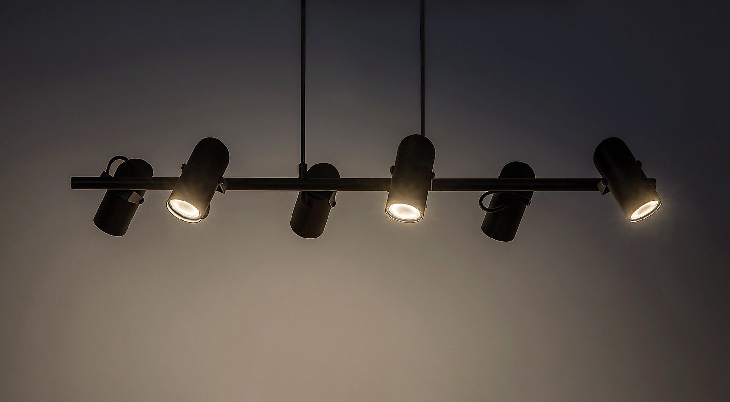 Lustra suspendata Maximilian, negru mat, 6xGU10, IP20, Rabalux, 73045