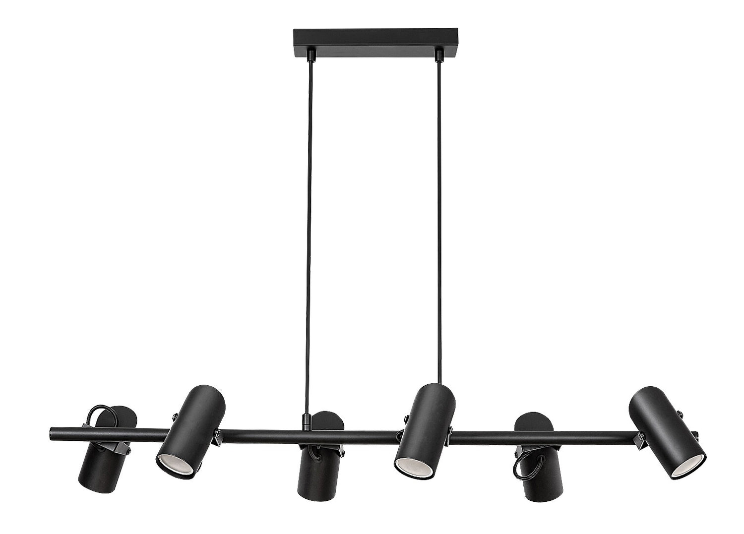 Lustra suspendata Maximilian, negru mat, 6xGU10, IP20, Rabalux, 73045