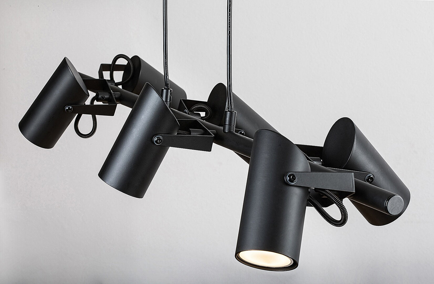 Lustra suspendata Maximilian, negru mat, 6xGU10, IP20, Rabalux, 73045