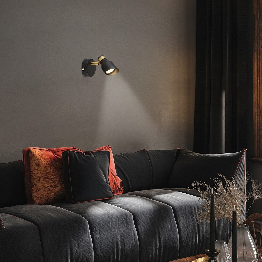 Aplica Lilou, auriu, 1 x GU10, IP20, Rabalux, 73047