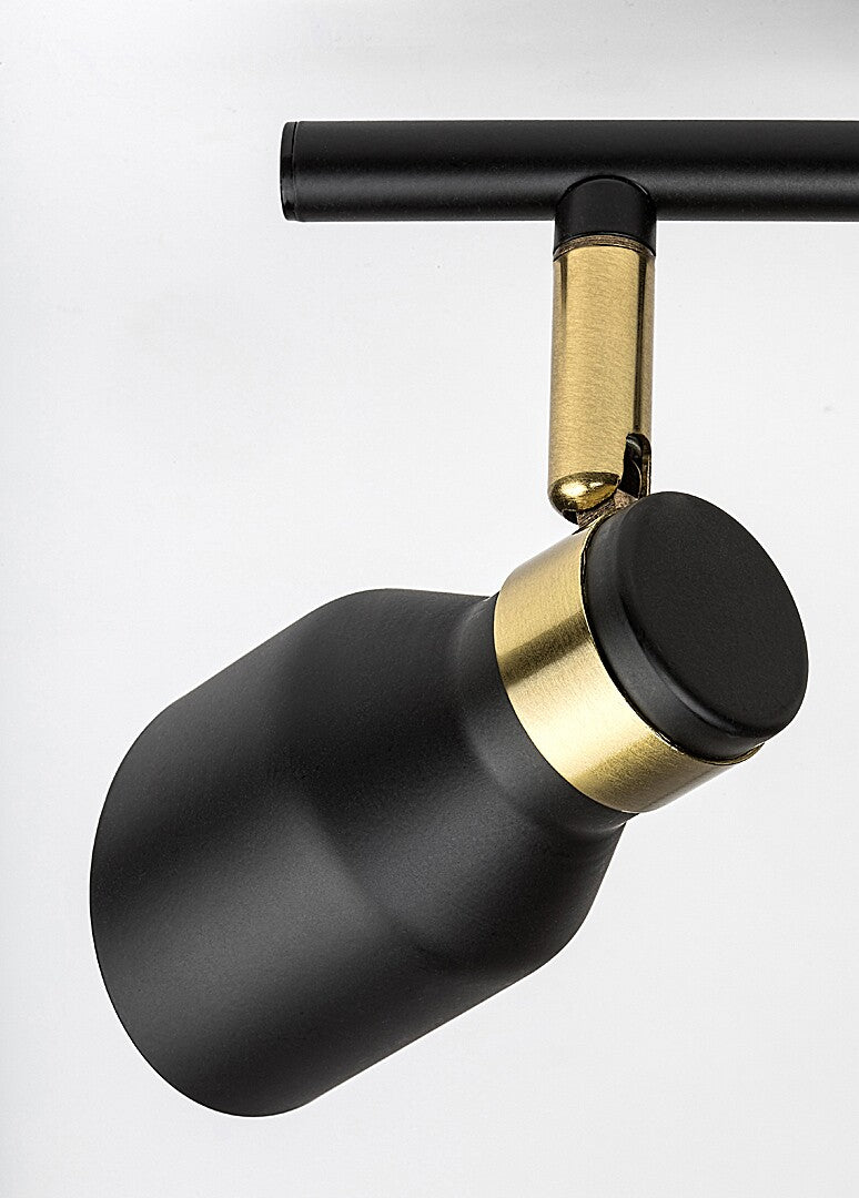 Plafoniera Lilou, negru, 3xGU10, L.45cm, IP20, Rabalux, 73049