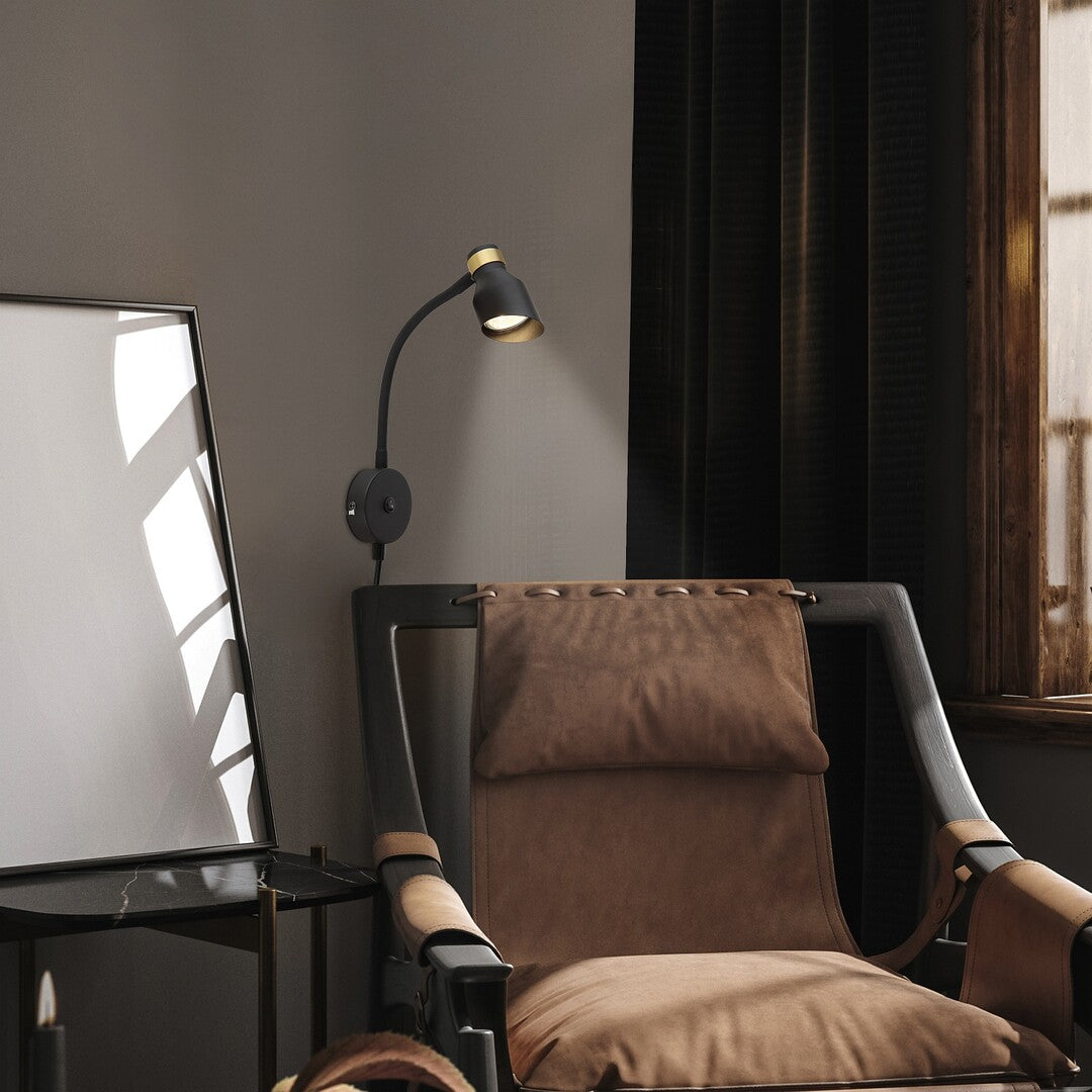 Aplica perete Lilou, auriu, 1 x GU10, IP20, Rabalux, 73051