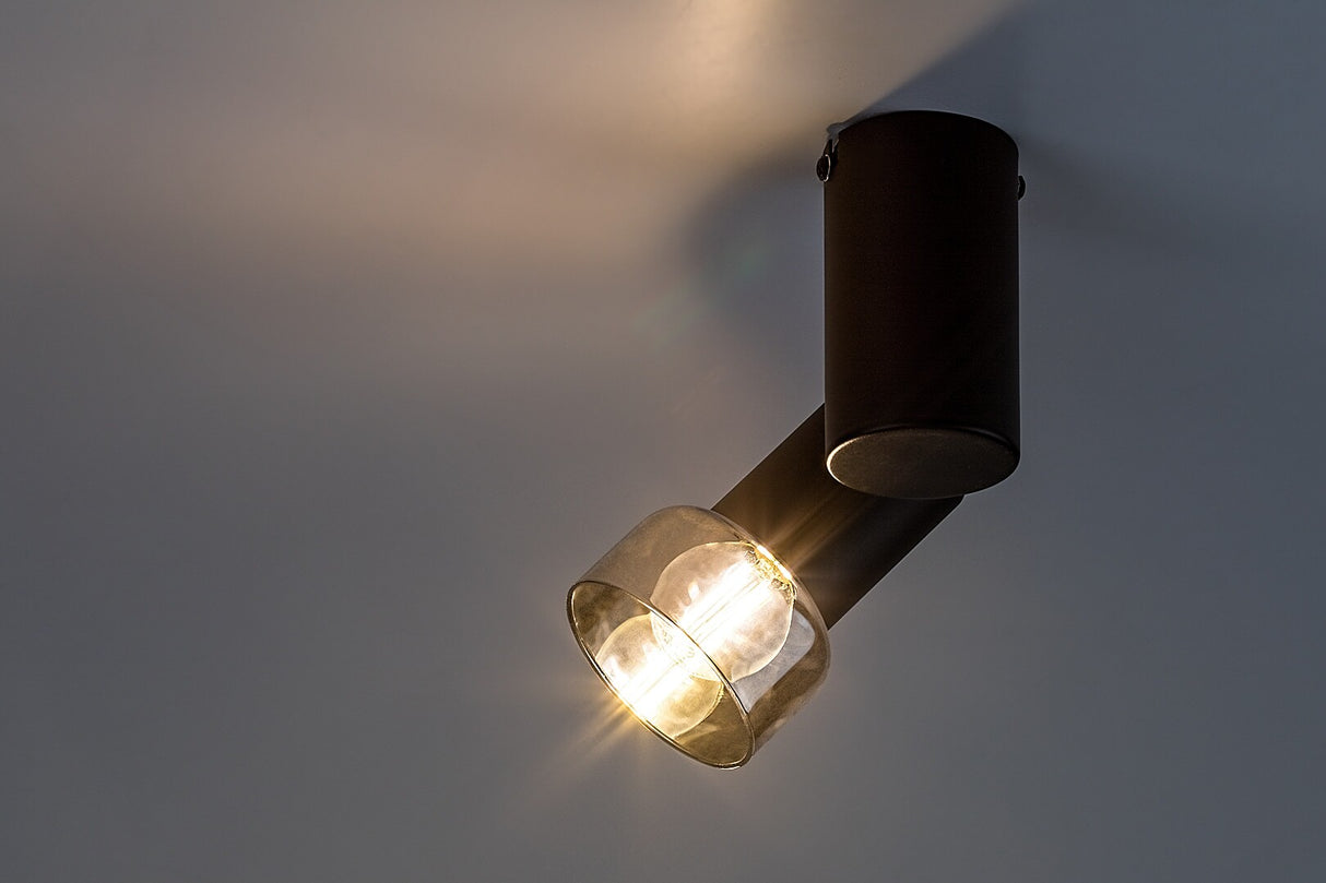 Plafoniera Hatice, negru, 1xE14, IP20, Rabalux, 73052