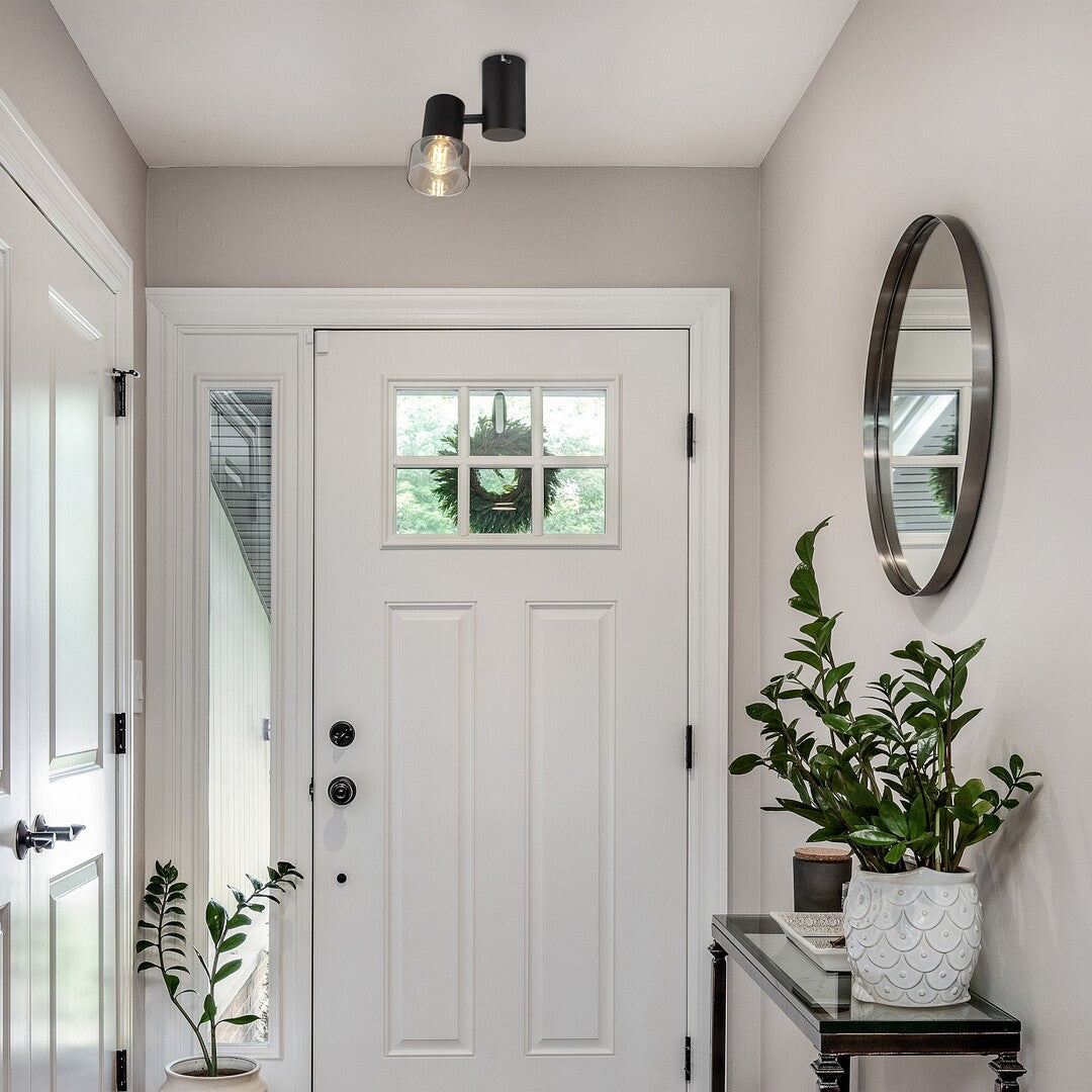 Plafoniera Hatice, negru, 1xE14, IP20, Rabalux, 73052