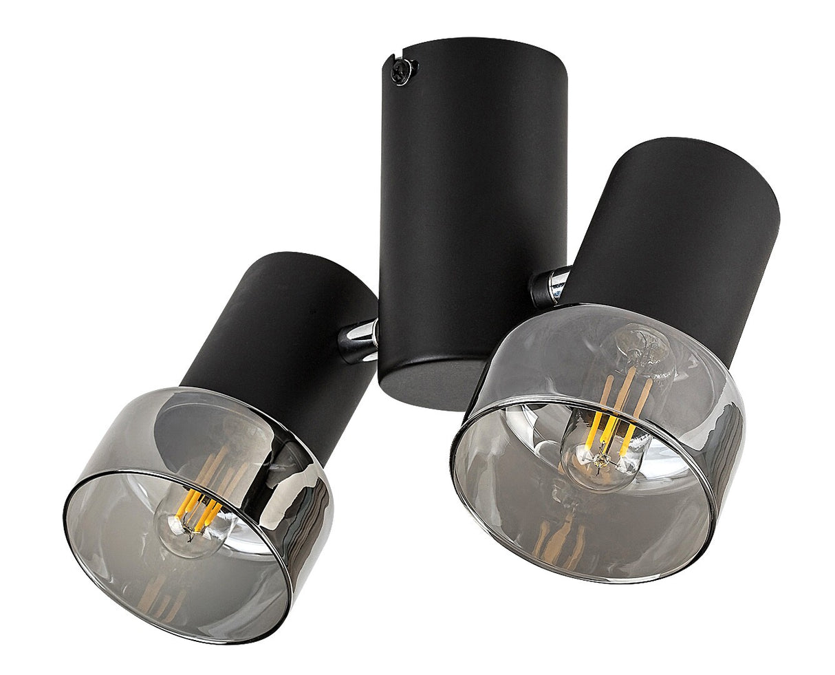 Plafoniera Hatice, negru, 2xE14, IP20, Rabalux, 73053