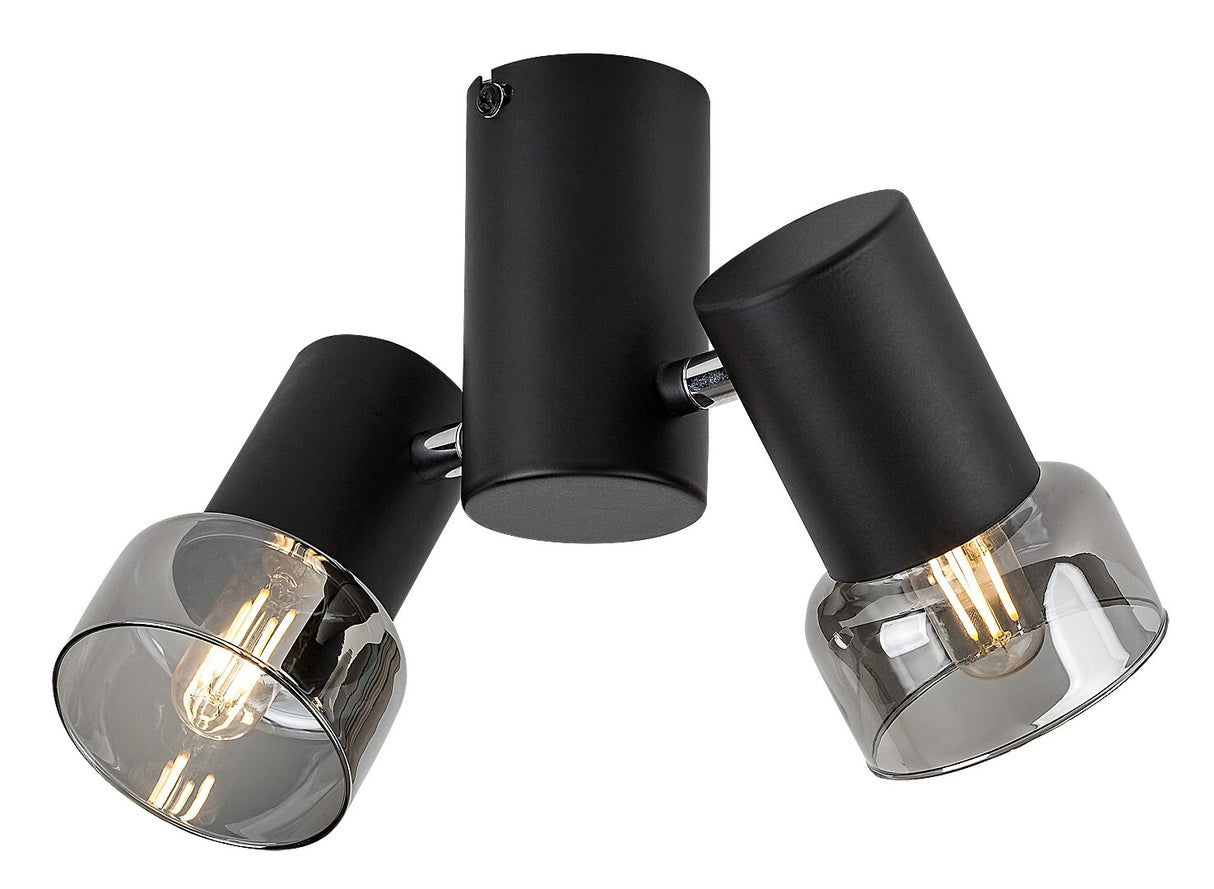 Plafoniera Hatice, negru, 2xE14, IP20, Rabalux, 73053