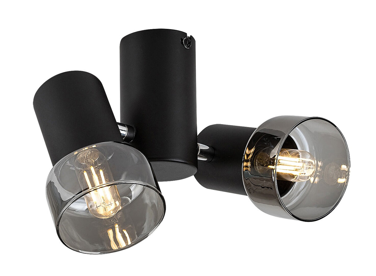 Plafoniera Hatice, negru, 2xE14, IP20, Rabalux, 73053