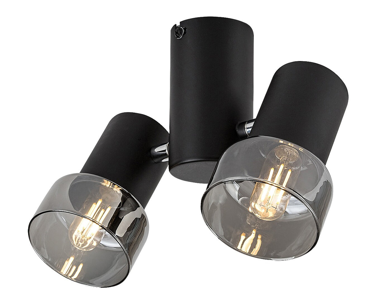 Plafoniera Hatice, negru, 2xE14, IP20, Rabalux, 73053