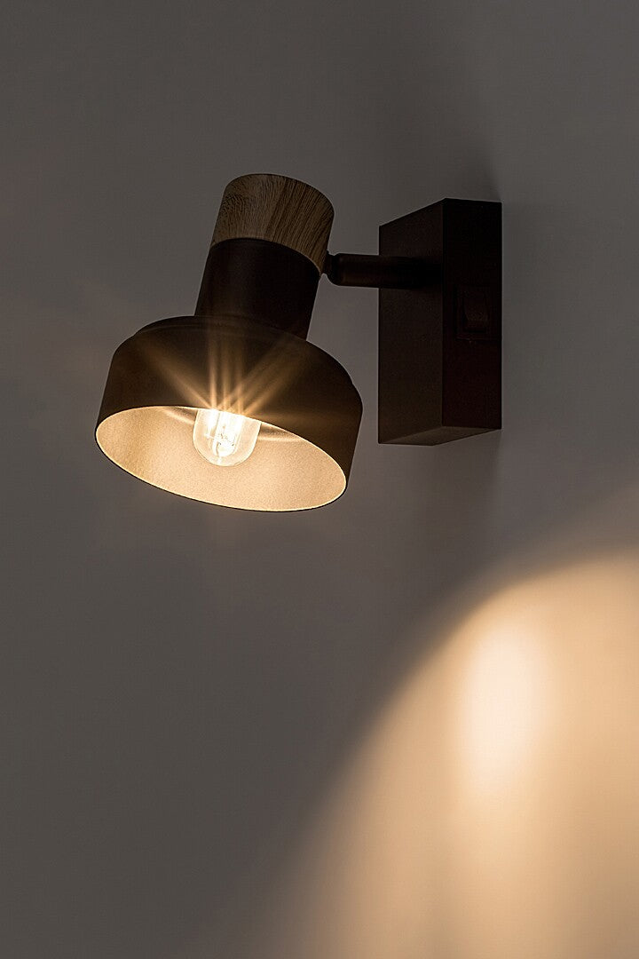 Aplica de perete Saskia, negru, 1 x E14, IP20, Rabalux, 73055