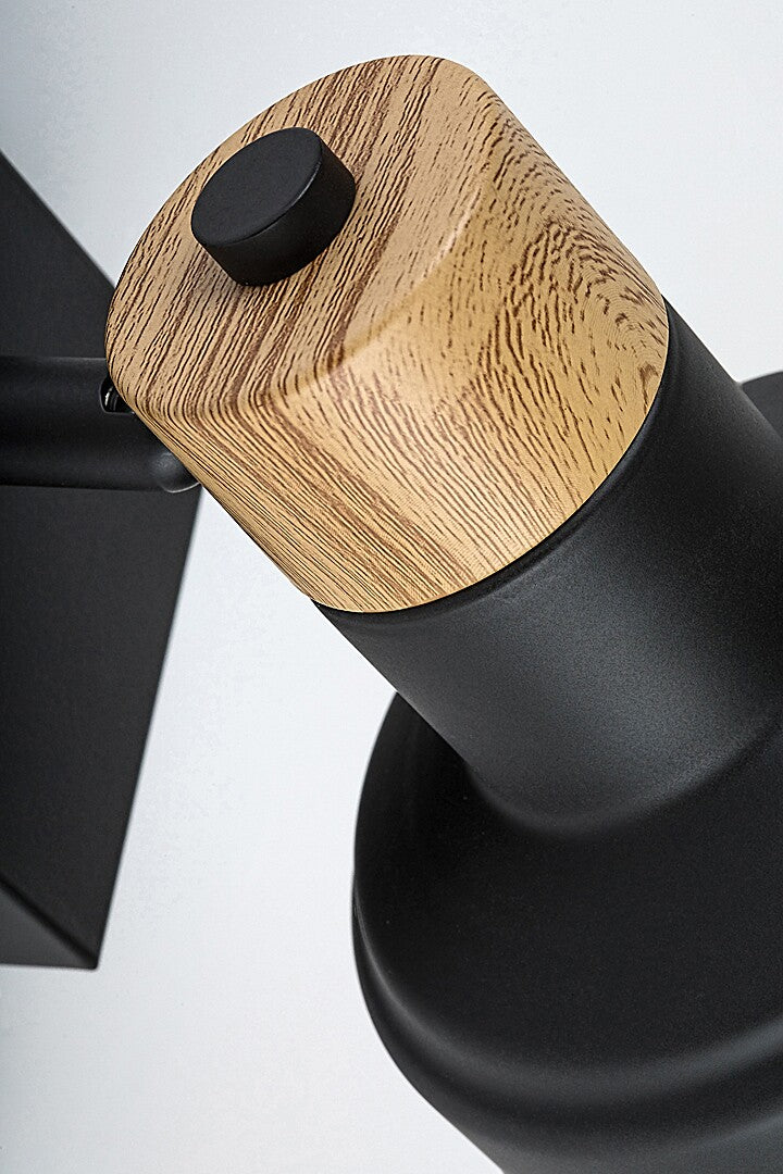 Aplica de perete Saskia, negru, 1 x E14, IP20, Rabalux, 73055