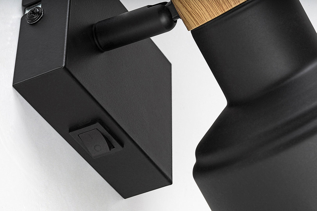 Aplica de perete Saskia, negru, 1 x E14, IP20, Rabalux, 73055