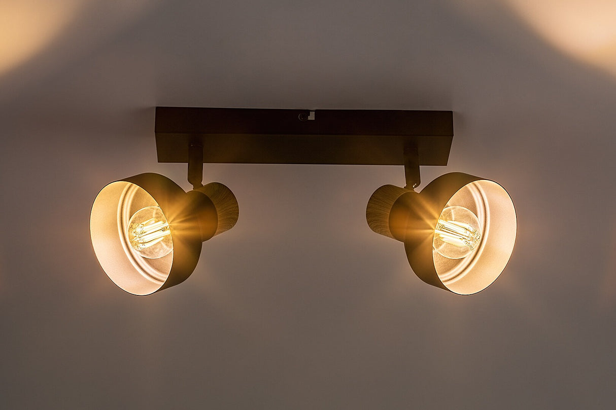 Plafoniera Saskia, negru, 2xE14, IP20, Rabalux, 73056