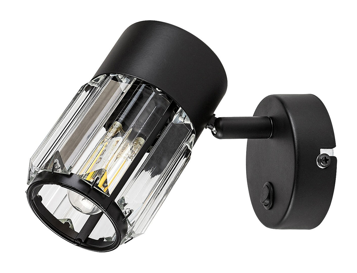 Aplica Venaro, negru, 1 x E14, IP20, Rabalux, 73059