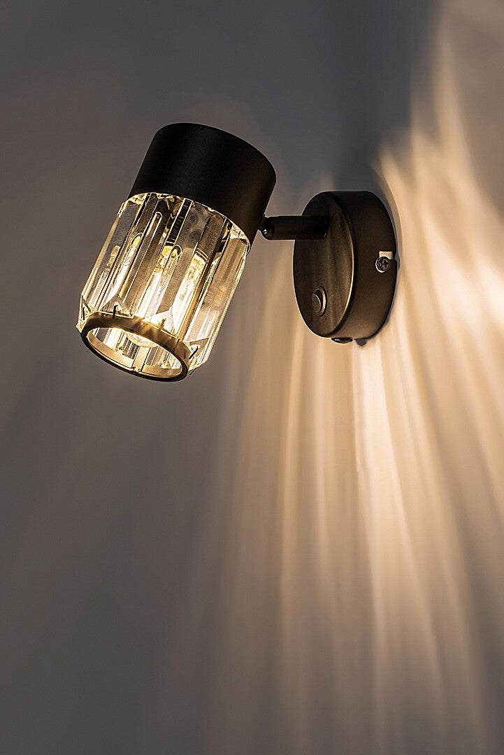 Aplica Venaro, negru, 1 x E14, IP20, Rabalux, 73059