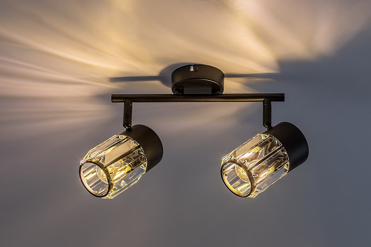 Plafoniera Venaro, negru, 2xE14, IP20, Rabalux, 73060