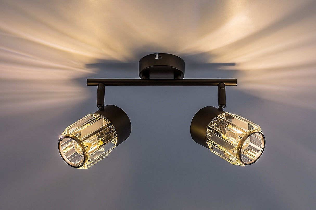 Plafoniera Venaro, negru, 2xE14, IP20, Rabalux, 73060