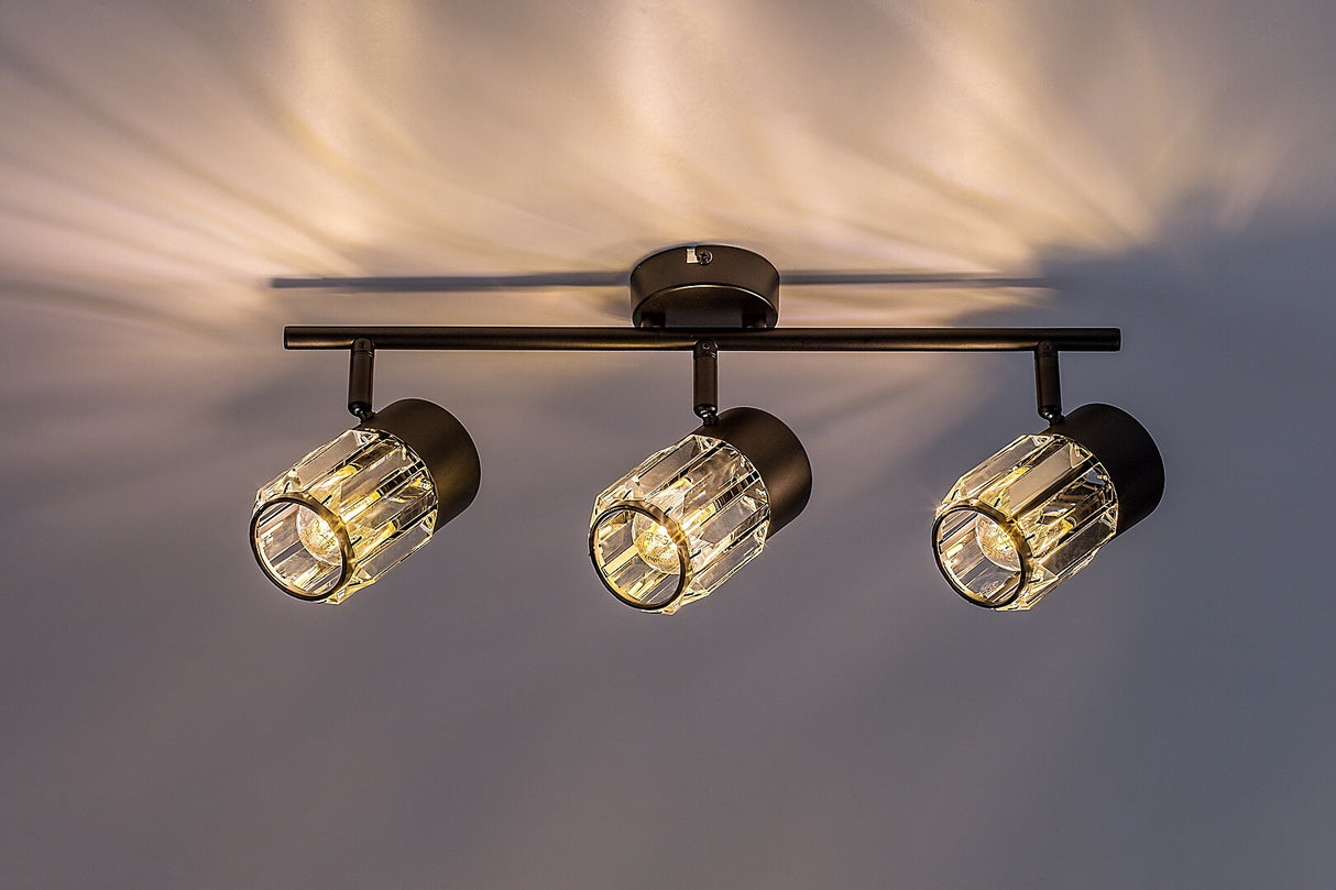 Plafoniera Venaro, negru, 3xE14, IP20, Rabalux, 73061