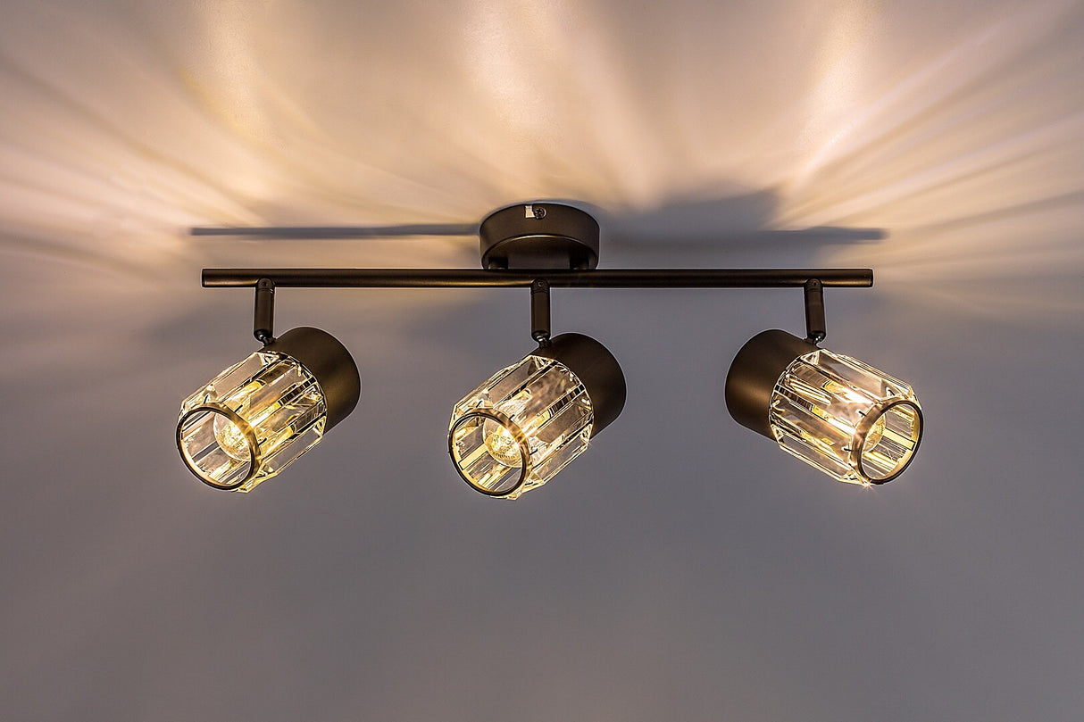 Plafoniera Venaro, negru, 3xE14, IP20, Rabalux, 73061