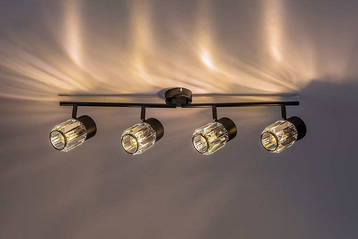 Plafoniera Venaro, negru, 4xE14, IP20, Rabalux, 73062