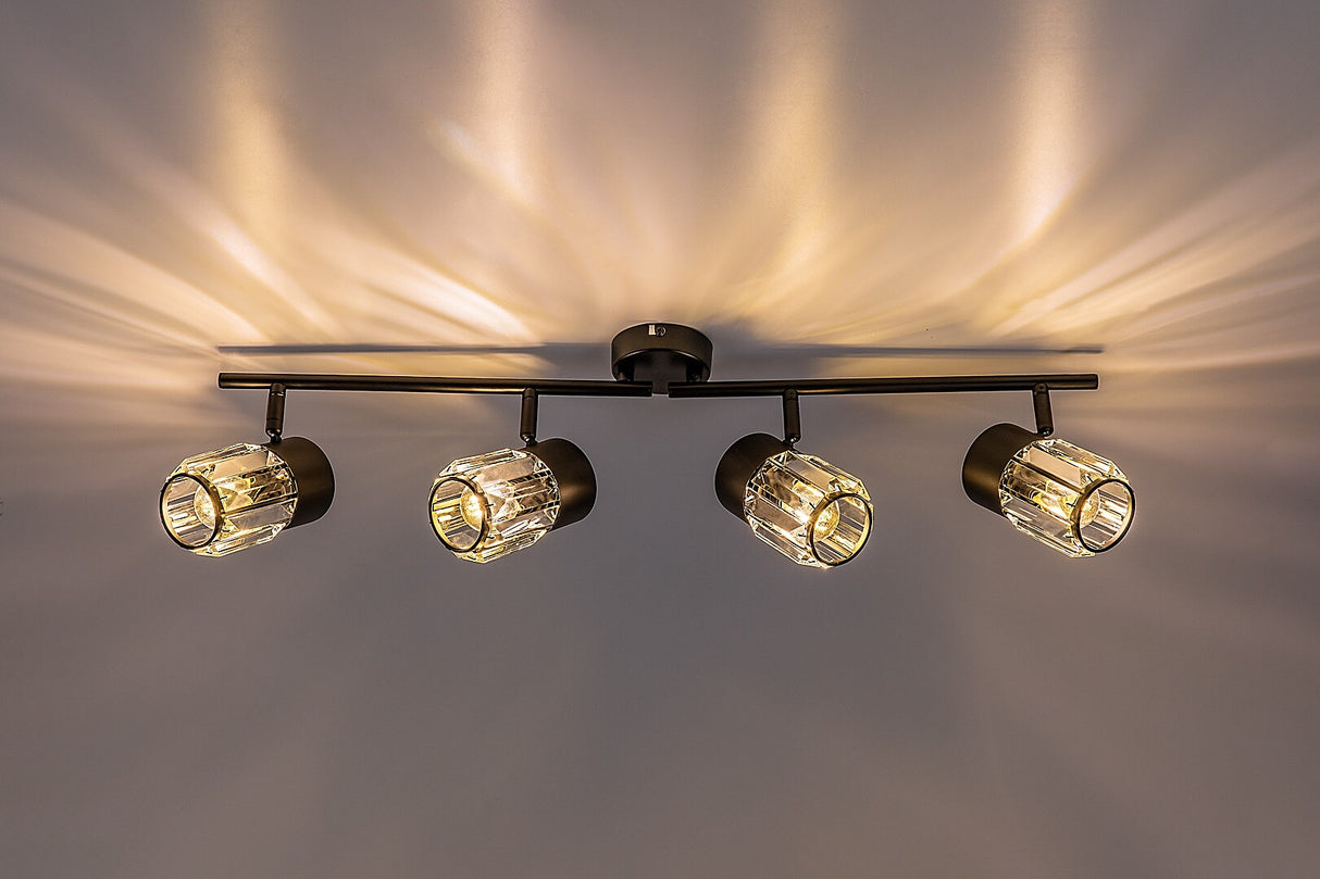 Plafoniera Venaro, negru, 4xE14, IP20, Rabalux, 73062