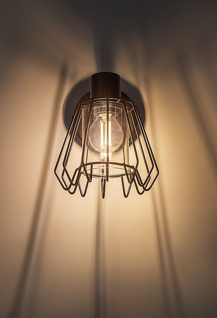 Aplica de perete Emerencia, negru, 1 x E14, IP20, Rabalux, 73067