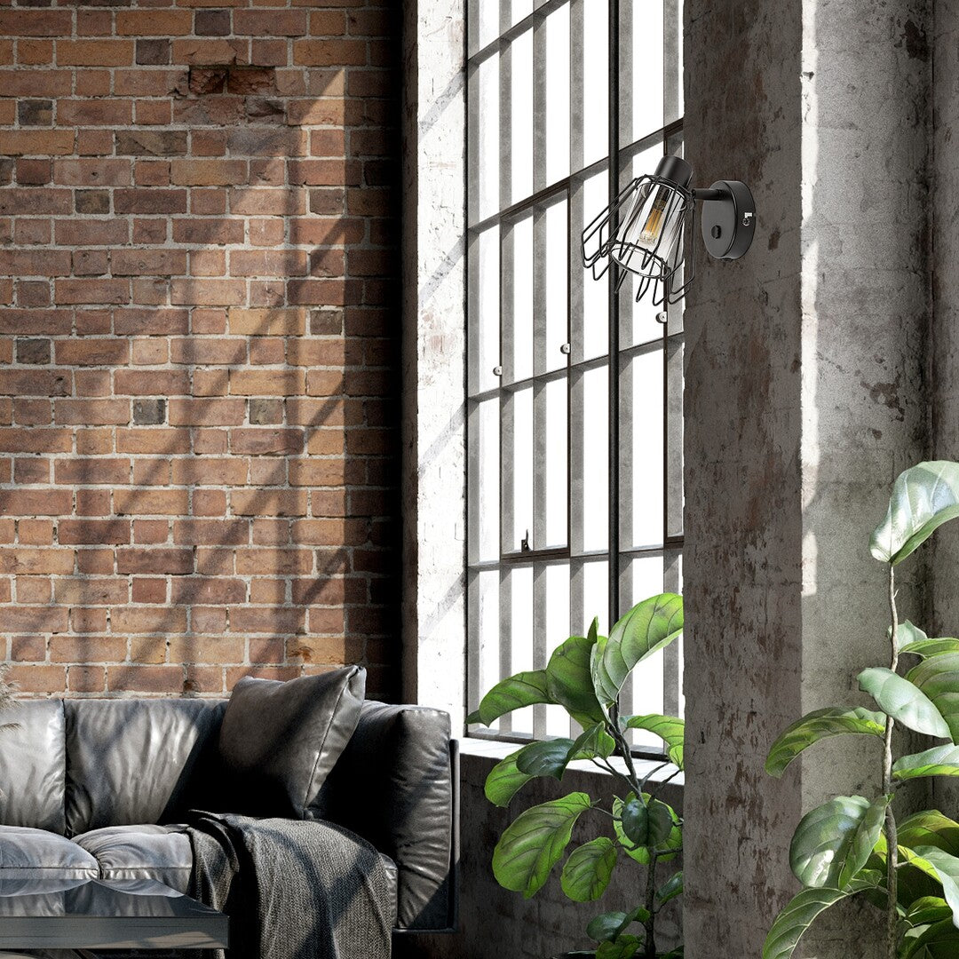 Aplica de perete Emerencia, negru, 1 x E14, IP20, Rabalux, 73067