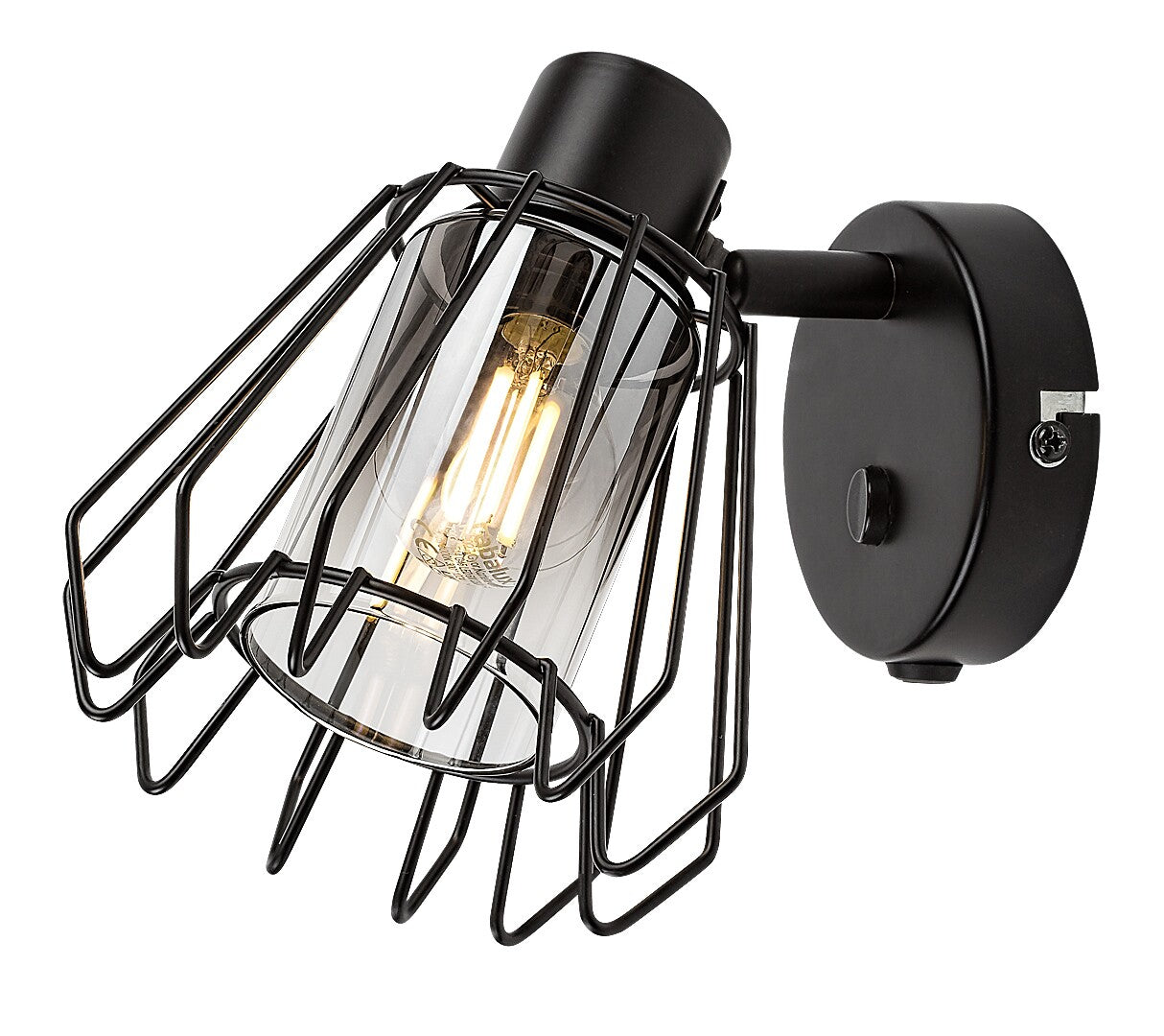 Aplica de perete Emerencia, negru, 1 x E14, IP20, Rabalux, 73067