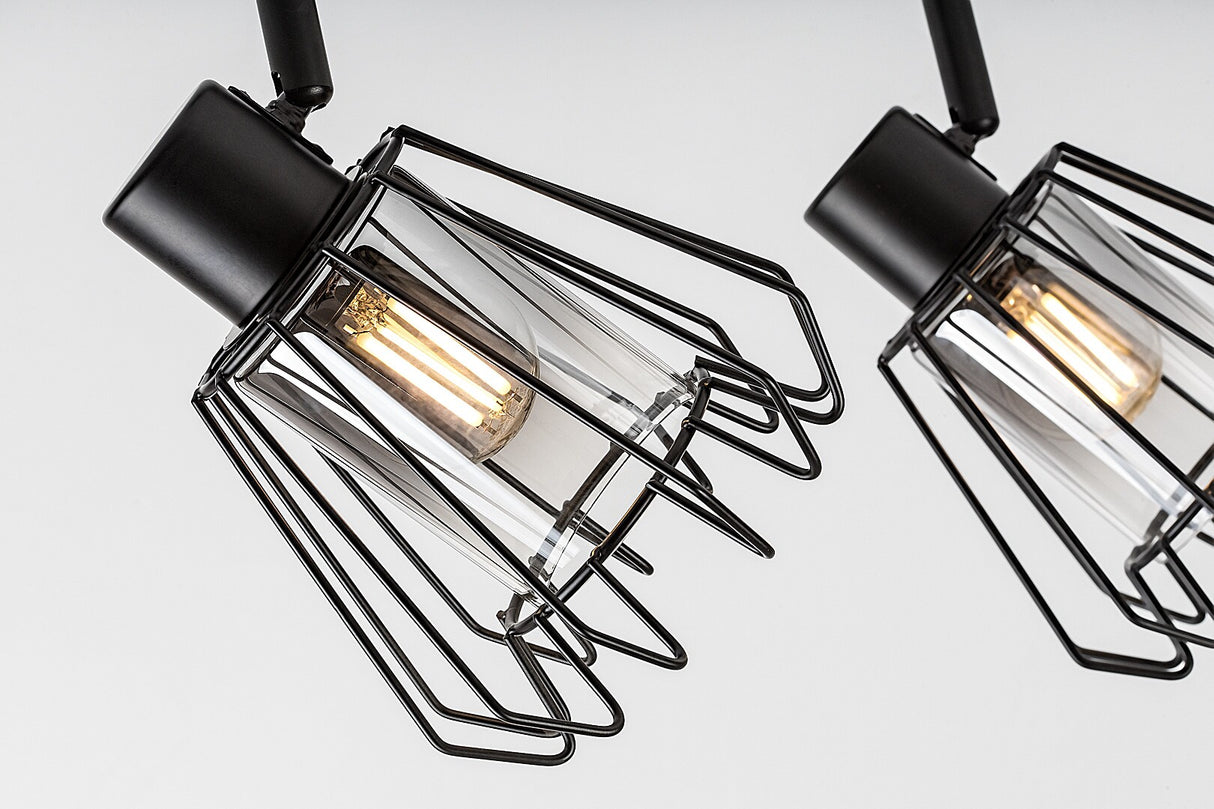 Plafoniera Emerencia, negru, 2xE14, IP20, Rabalux, 73068