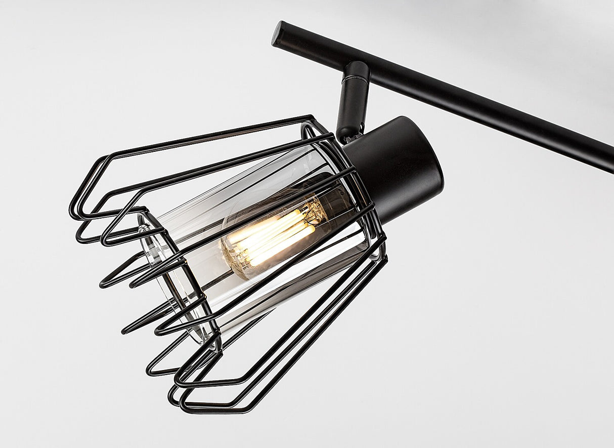 Plafoniera Emerencia, negru, 3xE14, IP20, Rabalux, 73069