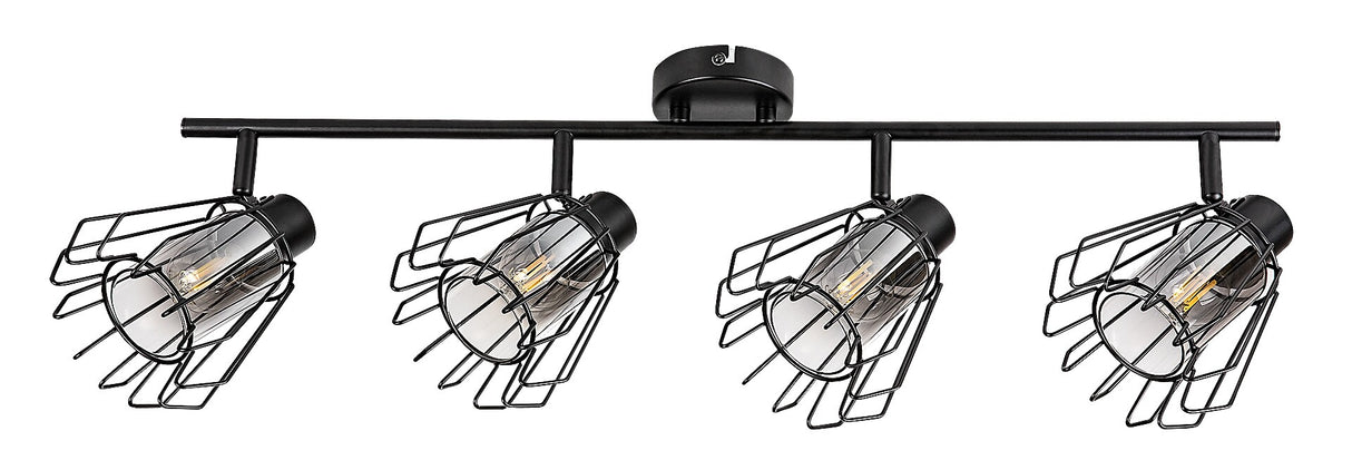 Plafoniera Emerencia, negru, 4xE14, IP20, Rabalux, 73070