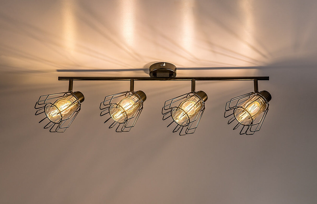 Plafoniera Emerencia, negru, 4xE14, IP20, Rabalux, 73070