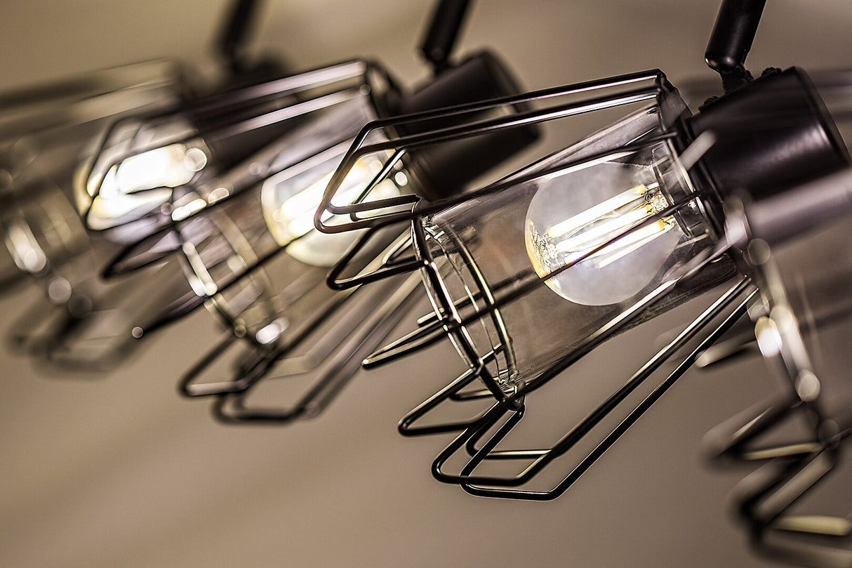 Plafoniera Emerencia, negru, 4xE14, IP20, Rabalux, 73070