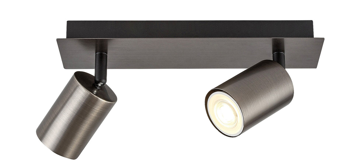 Aplica/plafoniera Gerhard, fumuriu, 2xGU10, IP20, Rabalux, 73072